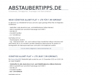 Screenshot des Blogs Abstaubertipps – Kostenloses, Schnäppchen und Finanztipps