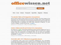 Screenshot des Blogs officewissen.net