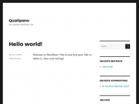Screenshot des Blogs Qualipano