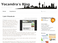 Screenshot des Blogs Yocandra’s Blog