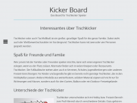 Screenshot des Blogs Kicker-Board