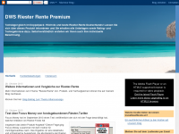 Screenshot des Blogs DWS Riester Rente Premium