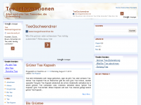 Screenshot des Blogs Tee Informationen