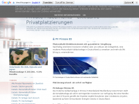 Screenshot des Blogs Private Placements – exklusive Privatplatzierungen