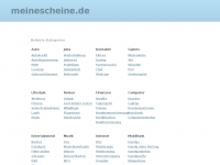 Screenshot des Blogs meineScheine – Der Gutscheinblog für dich