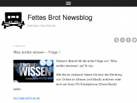 Screenshot des Blogs Fettes Brot NewsBlog