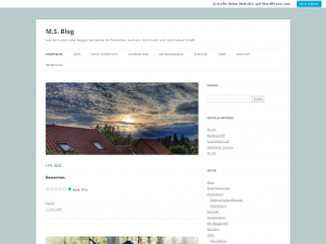Screenshot des Blogs Manuel ‘silverstar’ Stasche