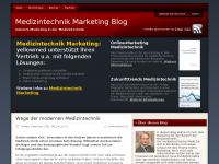 Screenshot des Blogs Medizintechnik Marketing