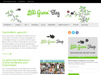 Screenshot des Blogs Lilli Green – Magazin für nachhaltiges Design.