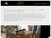 Screenshot des Blogs Hotel Paradies Journal