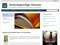 Screenshot des Blogs Deutschsprachige Literatur