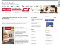 Screenshot des Blogs Scheibelhofer’s Blog