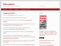 Screenshot des Blogs Dirks Logbuch