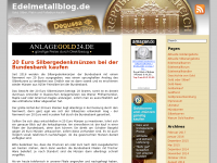 Screenshot des Blogs Edelmetallblog