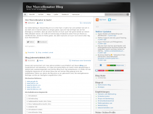 Screenshot des Blogs Der Marcellonator Blog