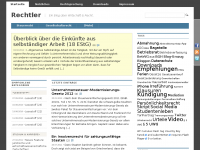Screenshot des Blogs Rechtler