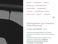 Screenshot des Blogs Künstlervereinigung – Der Panther