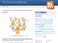 Screenshot des Blogs Tipps rund um den Computer