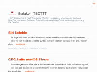 Screenshot des Blogs // to be different than the Tellerrand