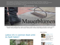 Screenshot des Blogs mauerblumen