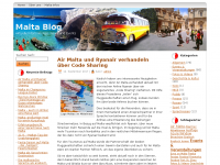 Screenshot des Blogs Malta Blog