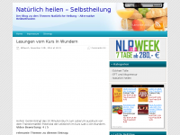 Screenshot des Blogs Natürlich heilen – Selbstheilung