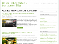 Screenshot des Blogs Unser Hobbygarten