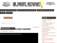 Screenshot des Blogs Die Endzeit Botschaft