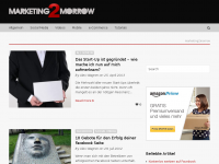 Screenshot des Blogs marketing2morrow