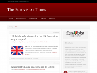Screenshot des Blogs The Eurovision Times