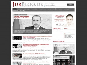 Screenshot des Blogs JurBlog
