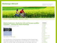Screenshot des Blogs Radwege aktuell