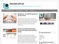 Screenshot des Blogs Onlinelupe