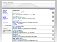 Screenshot des Blogs Palm-Blog.de