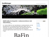Screenshot des Blogs Goldbürger