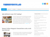 Screenshot des Blogs :: Tagestexte – Texte mit Biss.
