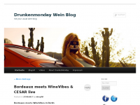 Screenshot des Blogs Drunkenmonday Wein Blog