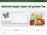 Screenshot des Blogs Natürlich besser leben mit Grünem Tee