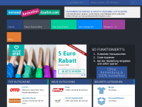 Screenshot des Blogs Versandkostenfrei-kaufen