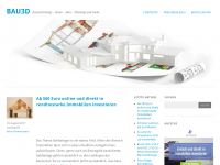 Screenshot des Blogs Bau3D.de Bauzeichnungen mit CAD