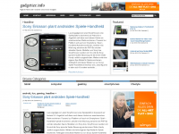 Screenshot des Blogs Gadgetize