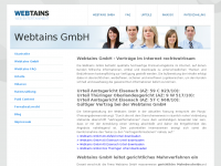 Screenshot des Blogs Webtains