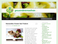 Screenshot des Blogs gesünder ernähren