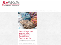 Screenshot des Blogs JaWolle BLOG – Die neusten Infos aus Hobby und Handarbeit