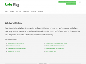Screenshot des Blogs Webdesign Blog