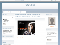 Screenshot des Blogs Naturschutz
