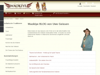 Screenshot des Blogs Waokiye Blog von Uwe Geissen