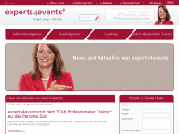 Screenshot des Blogs experts4events, Blog von Siegfried Haider