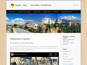 Screenshot des Blogs Spanien-Andalusien-Blog