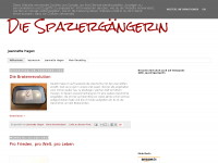 Screenshot des Blogs Die Spaziergängerin